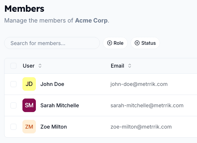 Member management